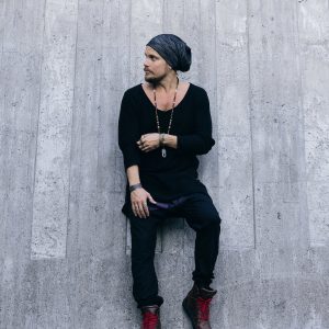 Oversized Knit Cotton Shirt: Deep V Neck Thumb