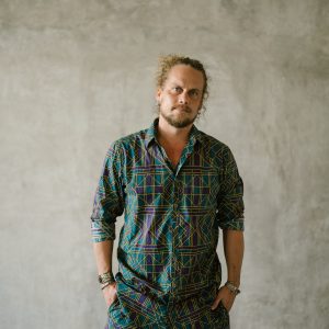 Men's Geometric Print Buttonup Shirt: Tribal Festival Cotton