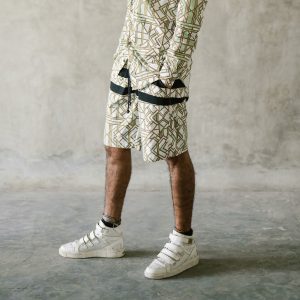 Men's Organic Cotton Geometric Shorts: Boho Beach Festival