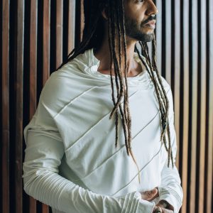 Bamboo Long Sleeve Shirt: Asymmetric Jedi Style Kundalini