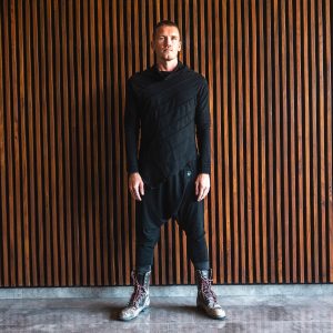 Bamboo Long Sleeve Shirt: Asymmetric Jedi Style Kundalini