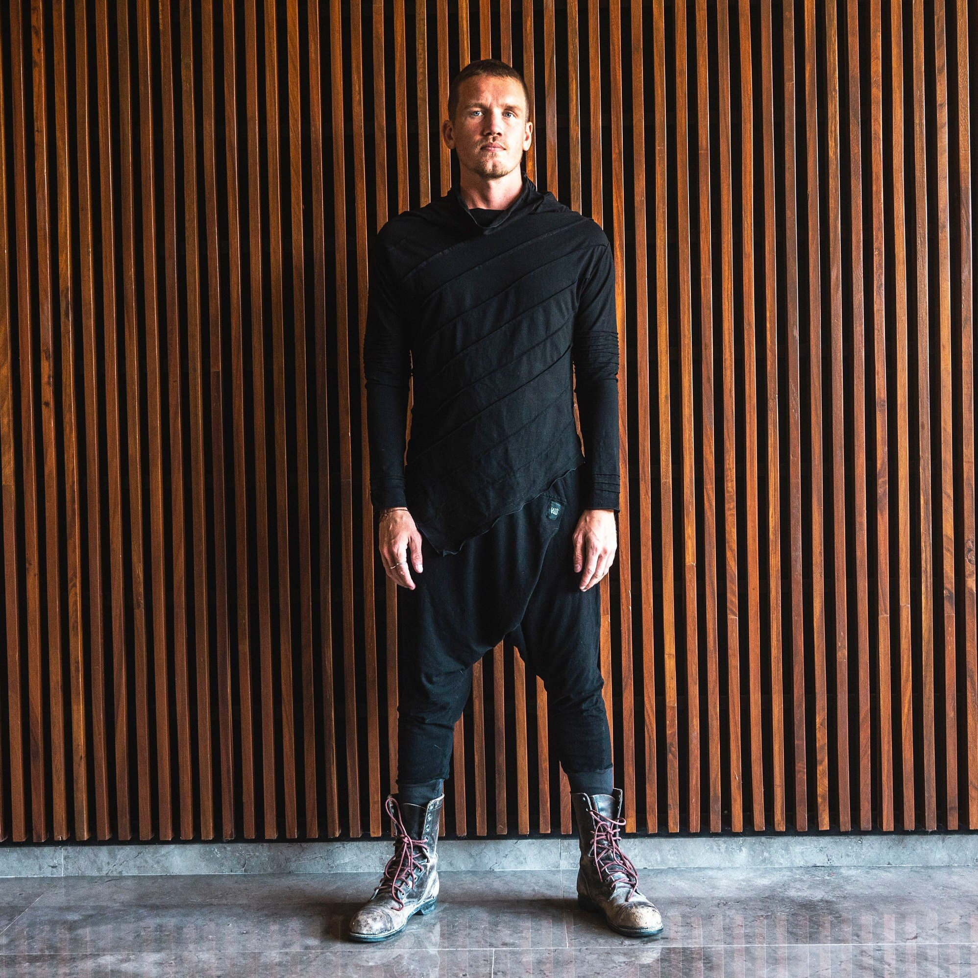 Bamboo Long Sleeve Shirt: Asymmetric Jedi Style Kundalini