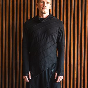 Bamboo Long Sleeve Shirt: Asymmetric Jedi Style Kundalini