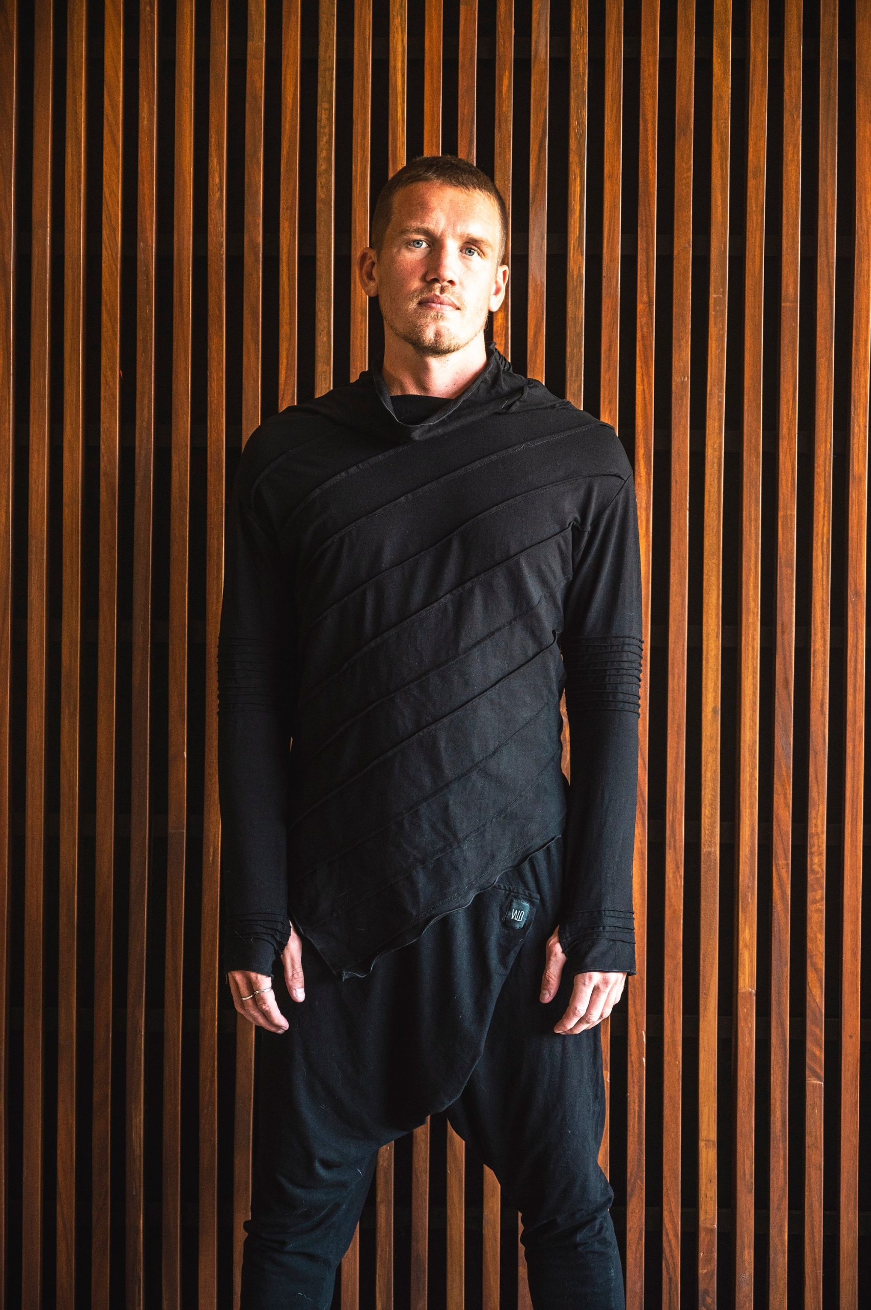 Bamboo Long Sleeve Shirt: Asymmetric Jedi Style Kundalini