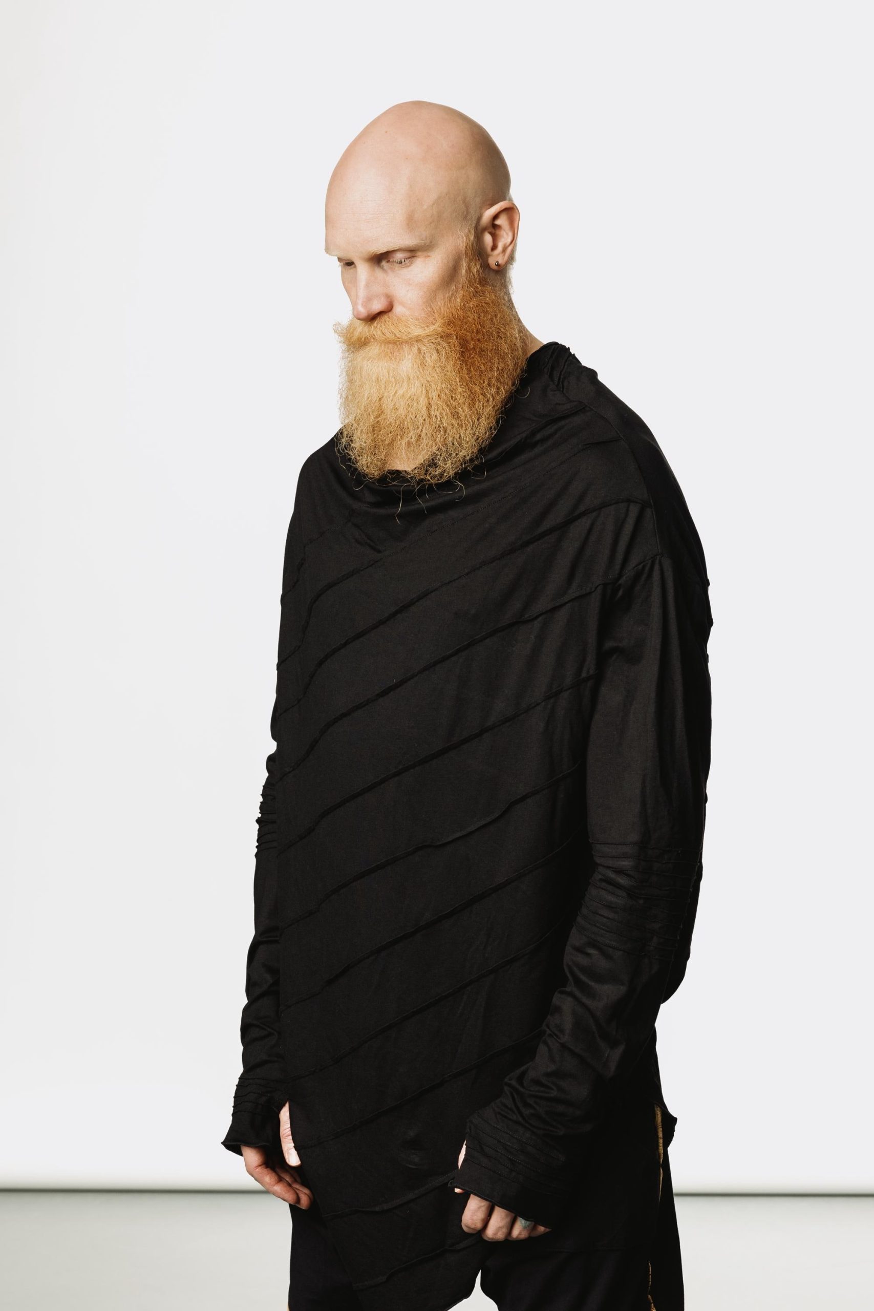 Bamboo Long Sleeve Shirt: Asymmetric Jedi Style Kundalini