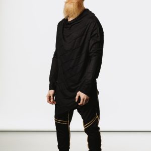Bamboo Long Sleeve Shirt: Asymmetric Jedi Style Kundalini