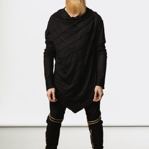 Bamboo Long Sleeve Shirt: Asymmetric Jedi Style Kundalini