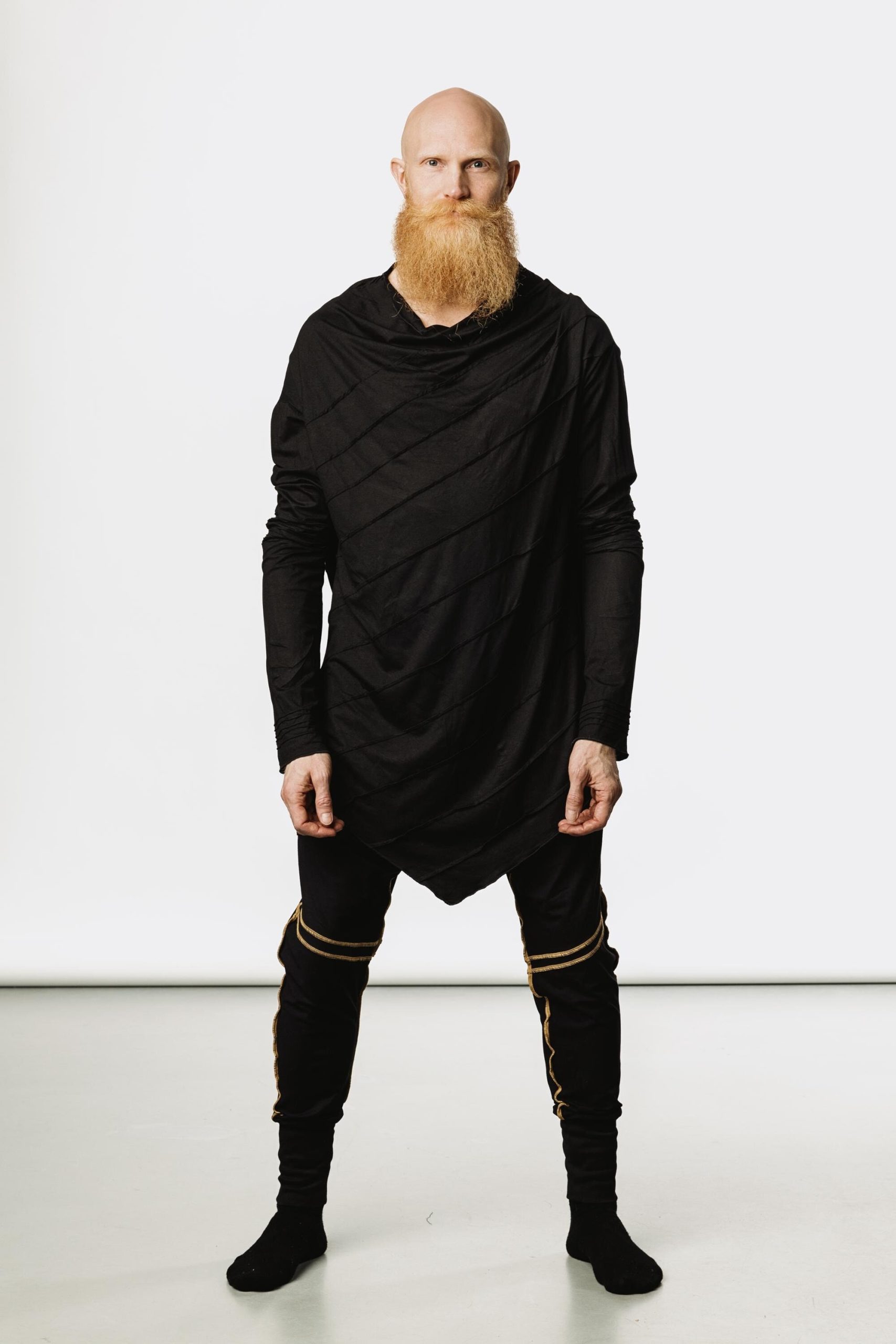 Bamboo Long Sleeve Shirt: Asymmetric Jedi Style Kundalini