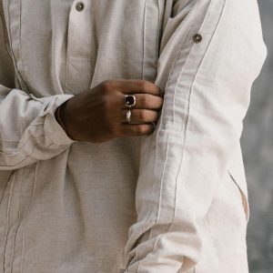 Kaftan Oversized Linen Kurta: Handmade Boho Shirt