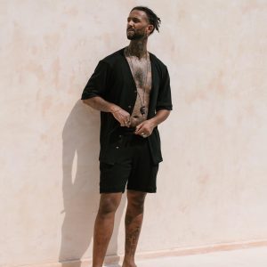 Boho Cotton Shirt: Men's Ibiza Style Tulum Top